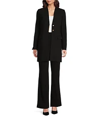Donna Karan Knit Mid Rise Bootcut Pants