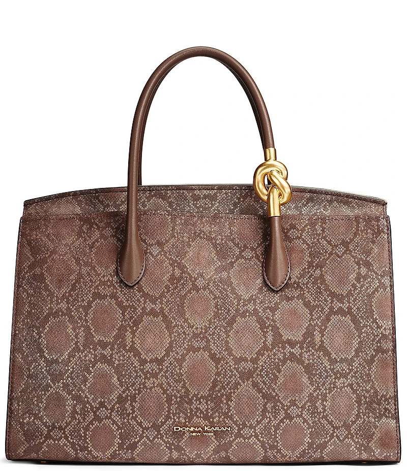 Donna Karan Loden Snake Effect Satchel Bag