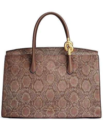 Donna Karan Loden Snake Effect Satchel Bag