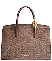 Donna Karan Loden Snake Effect Satchel Bag