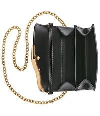 Donna Karan Malverne Pave Hardware Wallet On A Chain Crossbody Bag