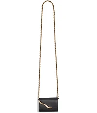 Donna Karan Malverne Pave Hardware Wallet On A Chain Crossbody Bag
