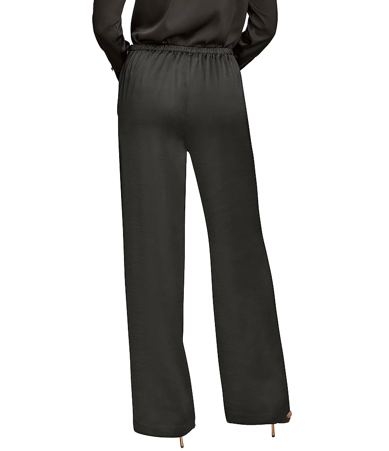 Donna Karan Midrise Wide Leg Pants