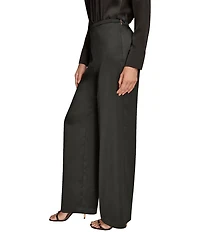 Donna Karan Midrise Wide Leg Pants