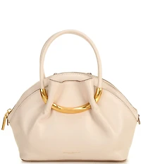 Donna Karan Oxford Crescent Handles Crossbody Satchel Bag