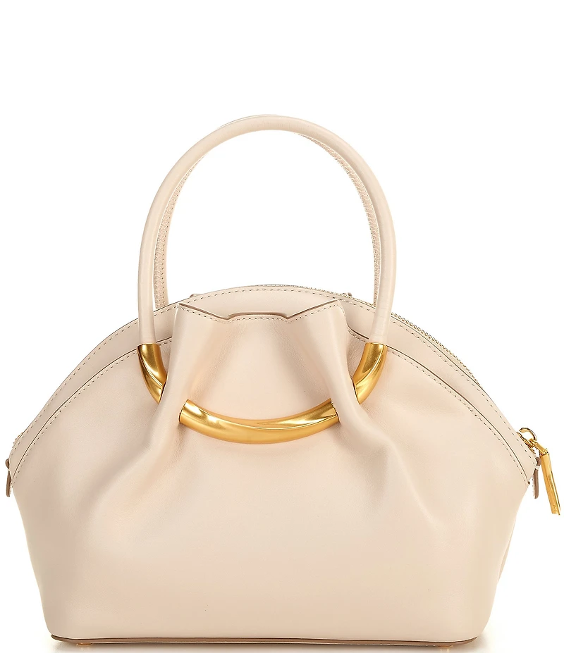 Donna Karan Oxford Crescent Handles Crossbody Satchel Bag