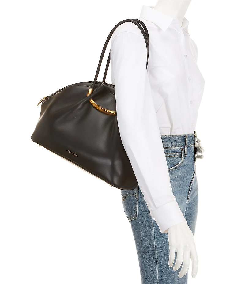 Donna Karan Oxford Leather Satchel Bag