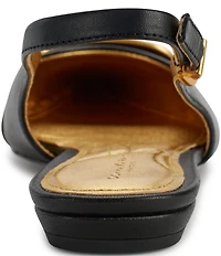 Donna Karan Perilynn Satin Ornament Slingback Flats