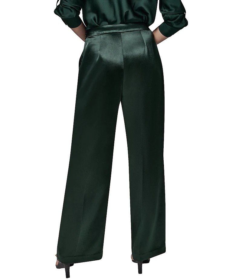 Donna Karan Pleated Wide Leg Pants
