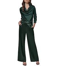 Donna Karan Pleated Wide Leg Pants