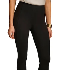 Donna Karan Ponte Mid Rise Pull-On Skinny Leg Ankle Pants