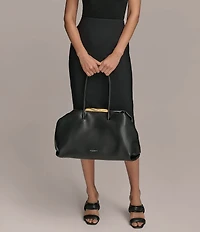 Donna Karan Poplin Large Satchel Bag