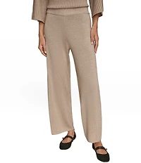 Donna Karan Pull-On Wide Leg Knit Pants