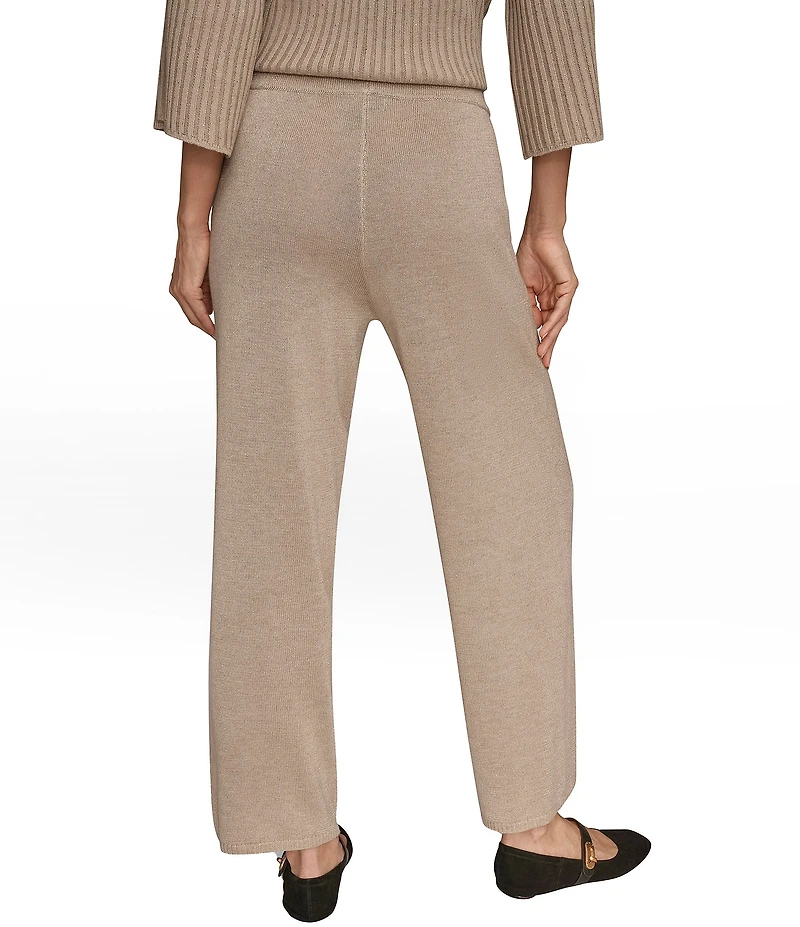 Donna Karan Pull-On Wide Leg Knit Pants