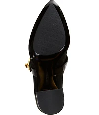 Donna Karan Rosey Suede Mary Jane Turn Lock Pumps