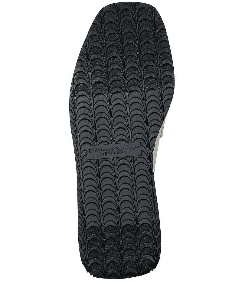 Donna Karan Sable Linen Canvas Platform Wedge Loafers