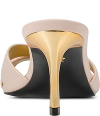 Donna Karan Samson Madallion Hardware Dress Slide Sandals