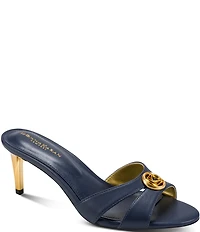 Donna Karan Samson Madallion Hardware Dress Slide Sandals