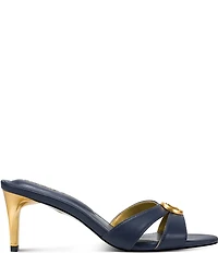 Donna Karan Samson Madallion Hardware Dress Slide Sandals