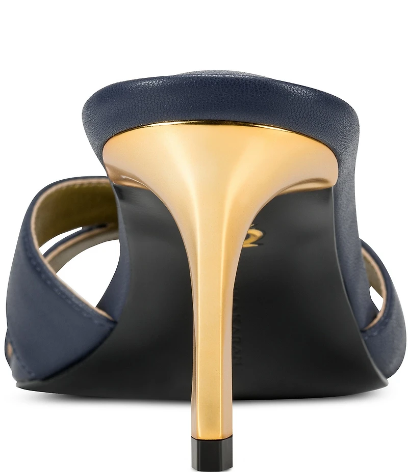 Donna Karan Samson Madallion Hardware Dress Slide Sandals