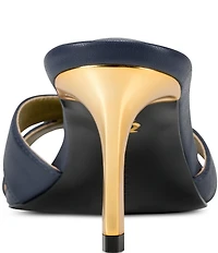 Donna Karan Samson Madallion Hardware Dress Slide Sandals