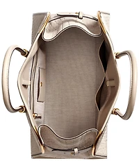 Donna Karan Satin Croc Suede Tote Bag