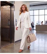 Donna Karan Satin Croc Suede Tote Bag