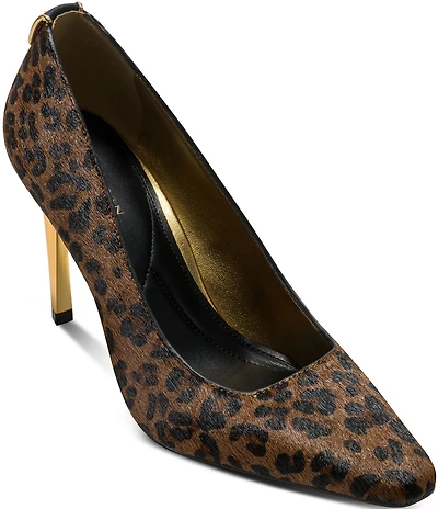 Donna Karan Savita Leopard Print Stiletto Pumps