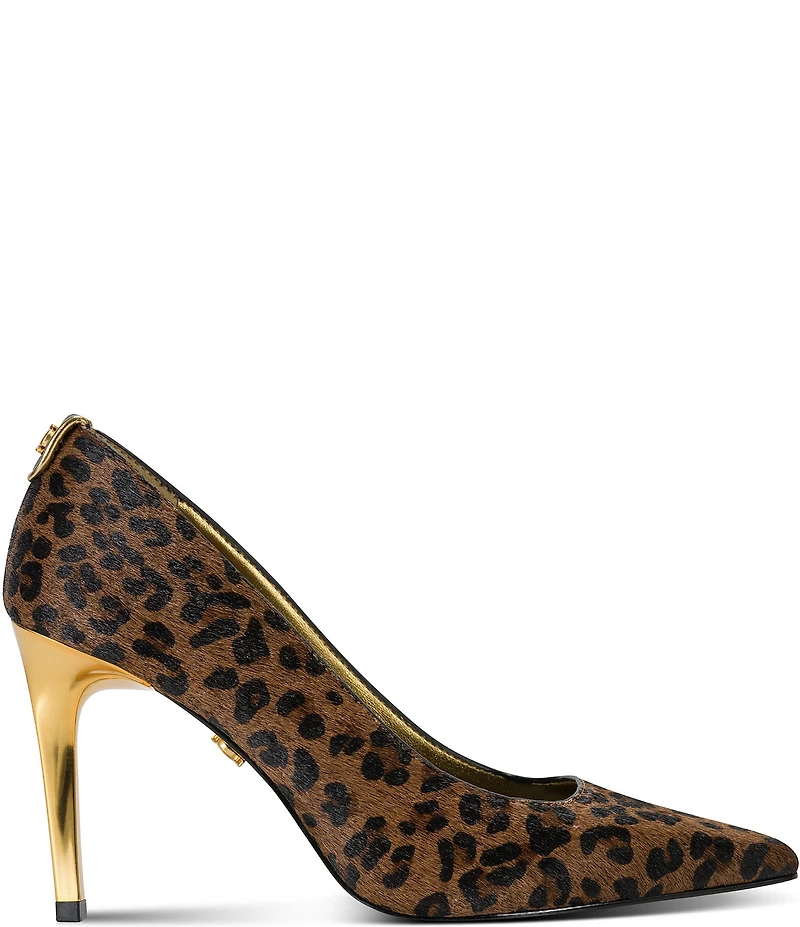 Donna Karan Savita Leopard Print Stiletto Pumps