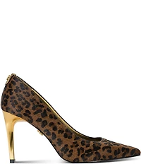 Donna Karan Savita Leopard Print Stiletto Pumps