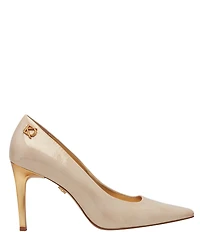 Donna Karan Savita Patent Leather Stiletto Dress Pumps