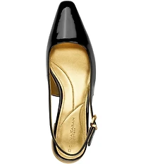 Donna Karan Savita Patent Slingback Pumps