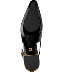 Donna Karan Savita Patent Slingback Pumps