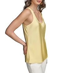 Donna Karan Scoop Neck Sleeveless Shell