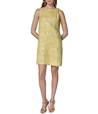 Donna Karan Sequin Detail Sleeveless Dress