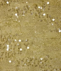 Donna Karan Sequin Detail Sleeveless Dress