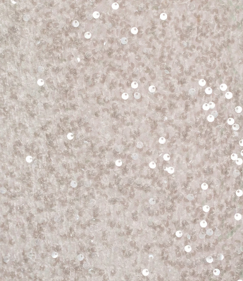 Donna Karan Sequin Velvet Boat Neck Sleeveless Sheath Dress