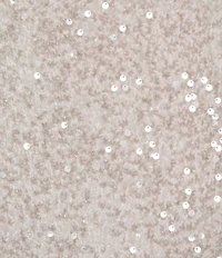 Donna Karan Sequin Velvet Boat Neck Sleeveless Sheath Dress