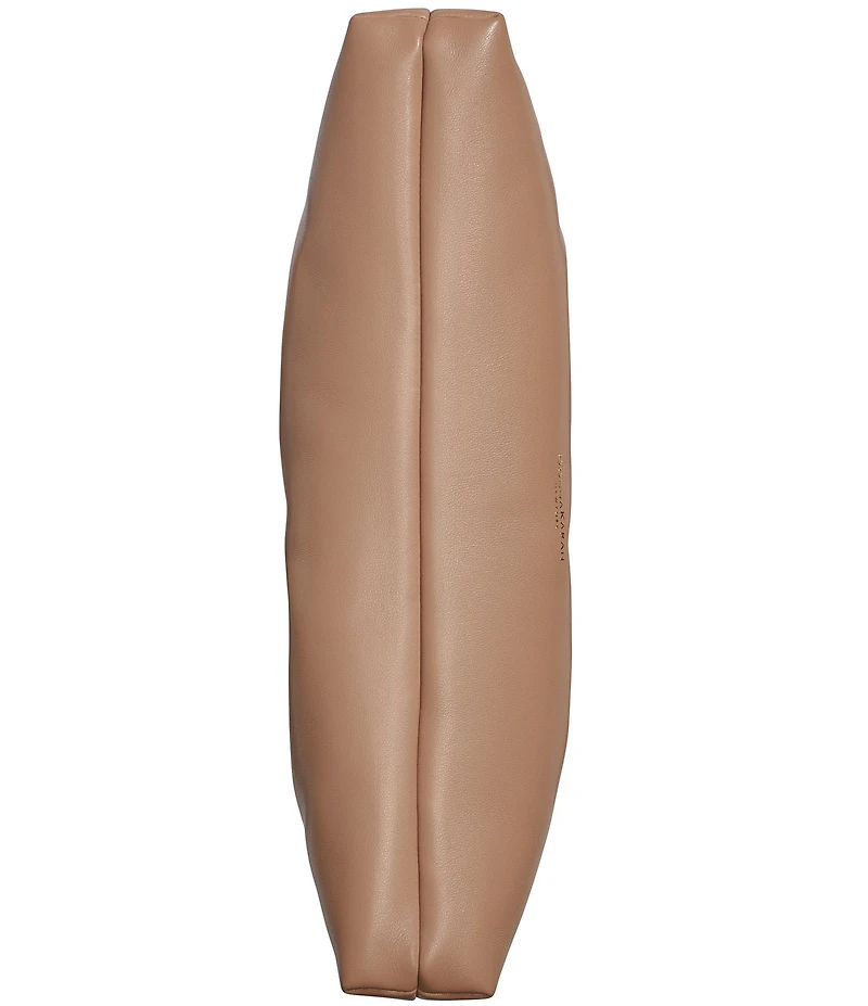 Donna Karan Southold Slouchy Drawstring Leather Shoulder Clutch Bag