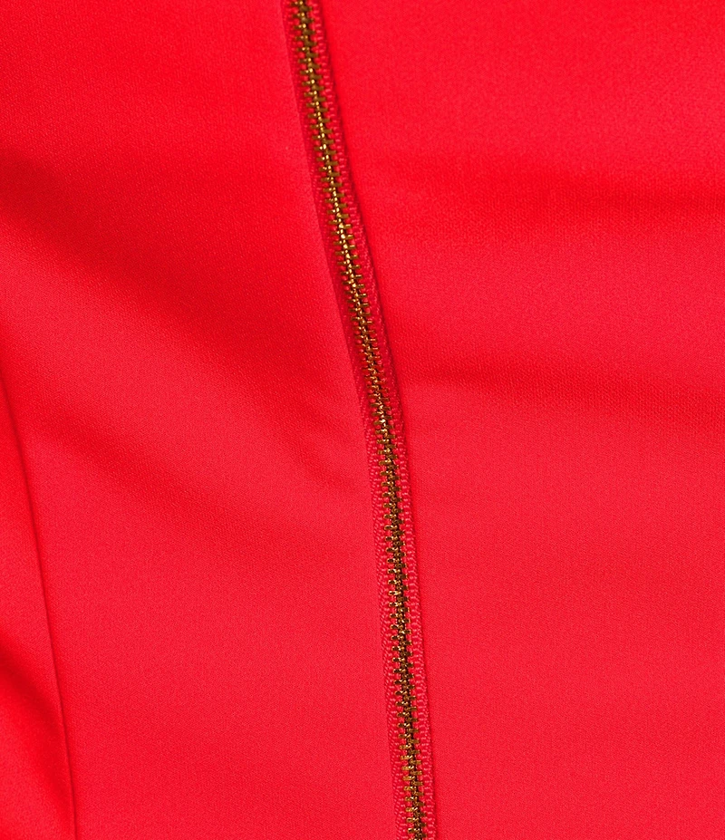 Donna Karan Square Neck Cap Sleeve Sheath Dress