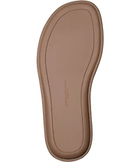 Donna Karan Tabitha Ankle Wrap Toe Loop Hardware Detail Sandals