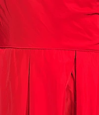 Donna Karan Taffeta Bow One Shoulder Sleeveless Ballgown