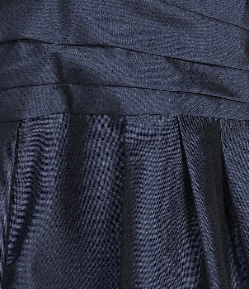 Donna Karan Taffeta Halter Neck Sleeveless A-Line Midi Gown