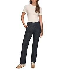 Donna Karan The Donna Mid Rise Modern Trousers