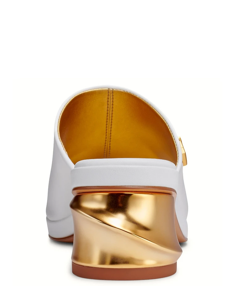 Donna Karan Tinley Leather Slide Sandals