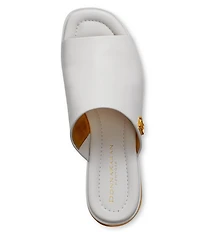 Donna Karan Tinley Leather Slide Sandals