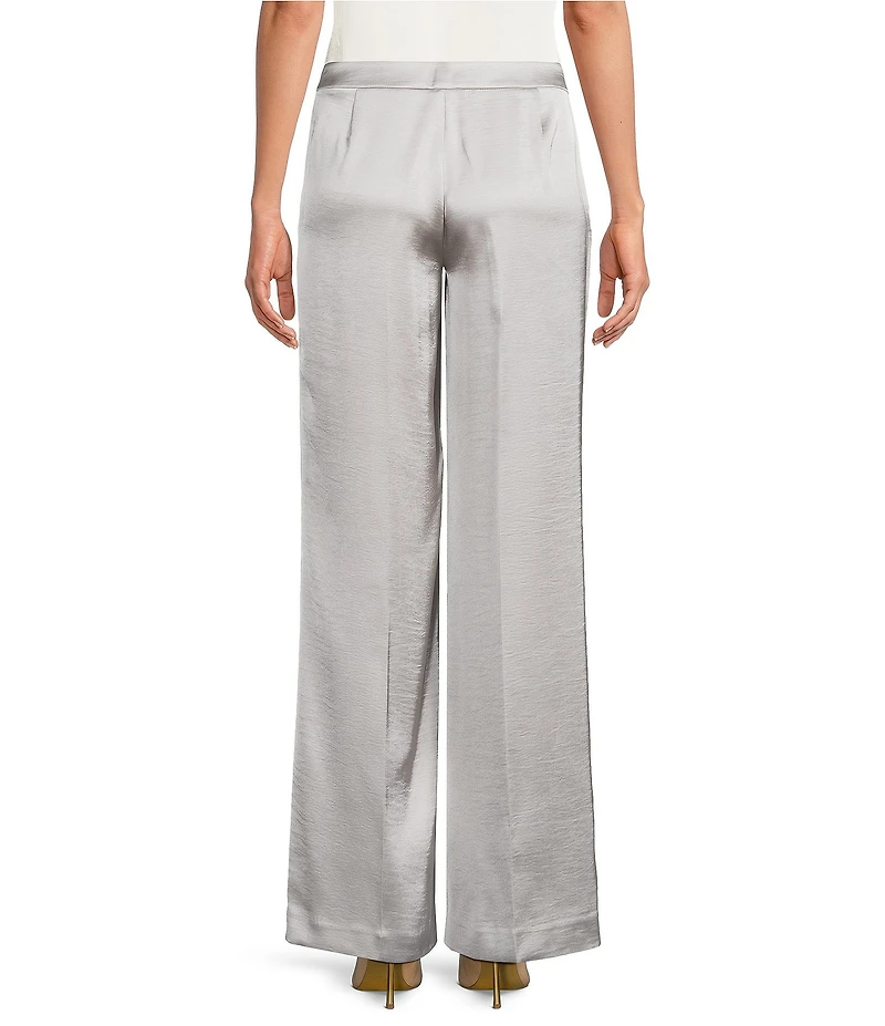 Donna Karan Vapor Charmeuse Wide Leg Pants