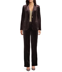 Donna Karan Velvet Straight Leg Pants