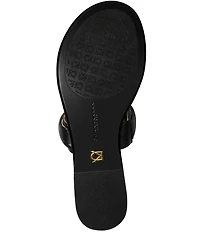 Donna Karan Velvet Twist Cuff Thong Sandals
