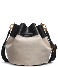 Donna Karan Weekend Drawstring Canvas Bucket Bag